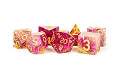 Sharp Edge Resin Dice Set: Thousand Day Red